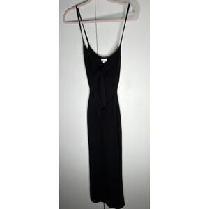 Danielle Bernstein WeWoreWhat Black Knot Front Cutout Maxi Dress Small S Sexy